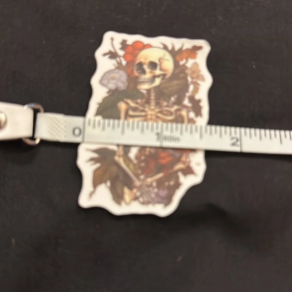 Floral skull stickers/decals.